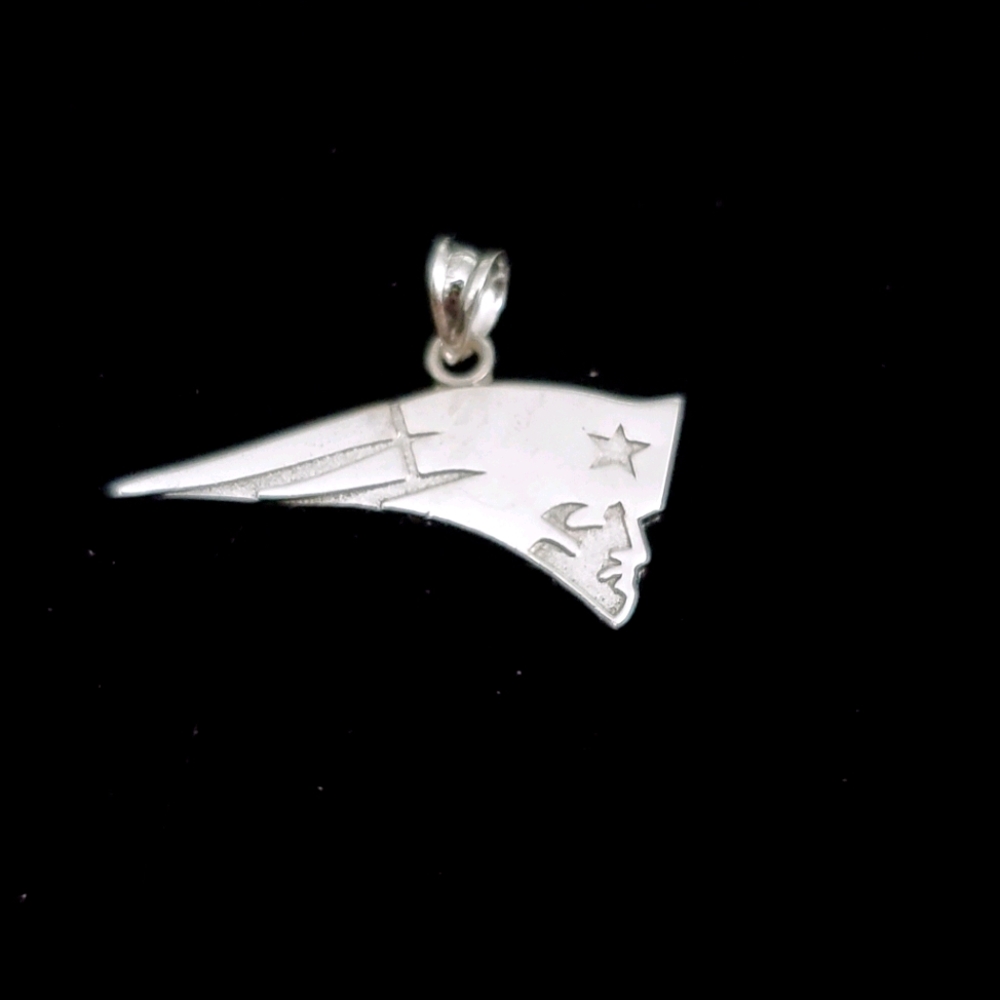 Sterling Silver New England Patriots Pendant NFL